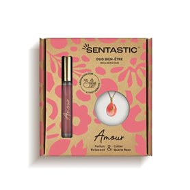 Duo Bien-Etre Eau de Parfum et Pierre Naturelle Sentastic - Coffret Amour Institut Claude Bell - 1