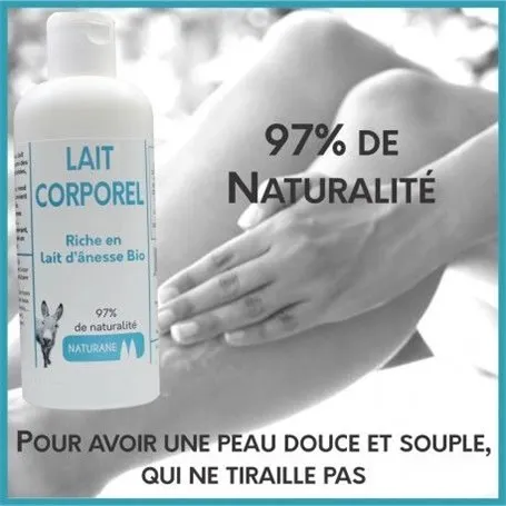 Lait Hydratant au Lait d'Anesse - 200 ml - 20 % Naturane - 1