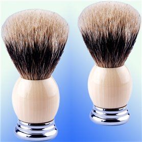 Escova de barbear marfim CZM Cosmetics - 1
