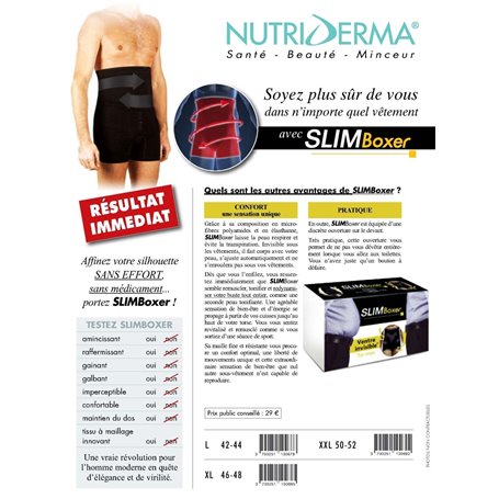 SlimBoxer For Men Textile Intelligent Minceur Boxer Ineldea - 3