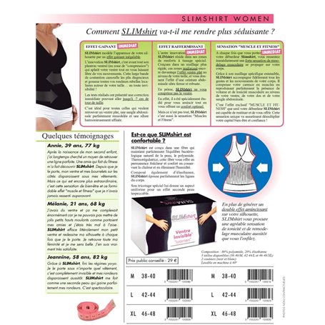 SlimShirt Woman Textile Intelligent Minceur Débardeur Ineldea - 3