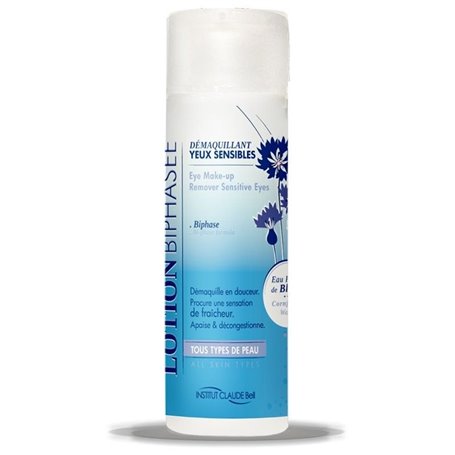 Tweefase Lotion Make-up Remover voor gevoelige ogen Institut Claude Bell - 1