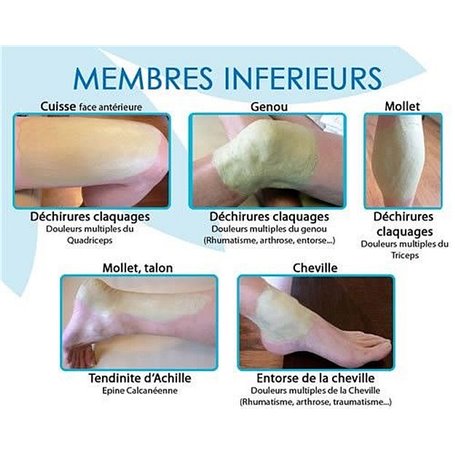 Onguent Cryo'Argile Professionnel - 500ml/600g, Pour Muscles Et Articulations, Fabriqué En France
