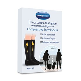 Calze da viaggio Pediexpert con compressione decrescente Ineldea - 1