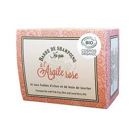 No-poo Organic Shampoo Bar med rosa lera Alepia - 1
