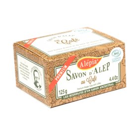 Aleppo Premium biologische zeep met koffie Alepia - 1