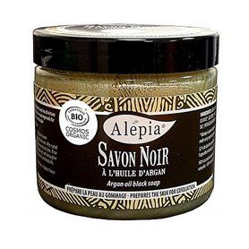 Najwyższej jakości organiczne czarne mydło z olejkiem arganowym Alepia - 1