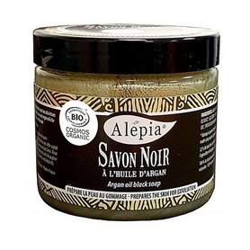 Premium Organic Black Soap with Argan Oil Alepia - 1