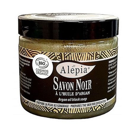 Premium Organic Black Soap with Argan Oil Alepia - 1