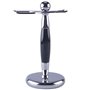 Shaving Stand for Brushes and Safety Razors with Decorative Knurling CZM Cosmetics - 2