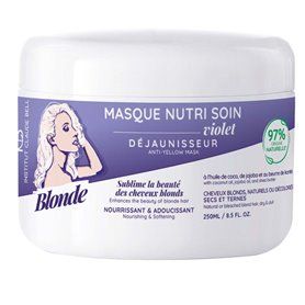 BLONDE.M.250 Blonde Masque Nutrition Soin Violet Déjaunisseur Nourr...