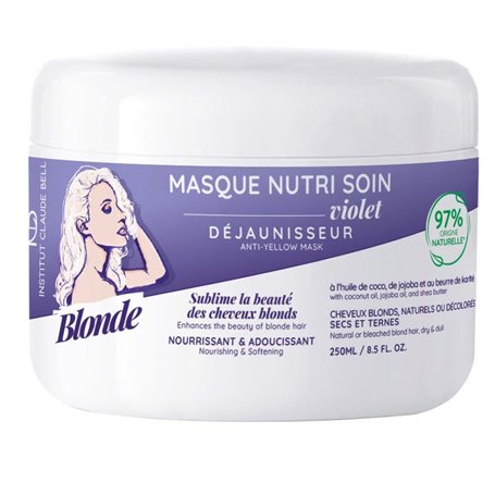 Biondo Maschera Nutriente Nutriente e Ammorbidente Violetta Antigiallo Institut Claude Bell - 1