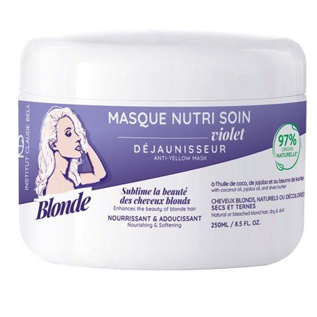 Blonde Masque Nutrition Soin Violet Déjaunisseur Nourrissant et Adoucissant Institut Claude Bell - 1
