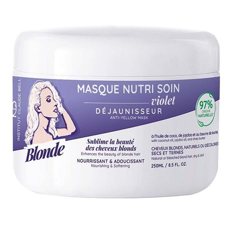 Biondo Maschera Nutriente Nutriente e Ammorbidente Violetta Antigiallo Institut Claude Bell - 1