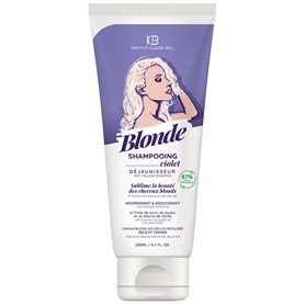 Blond voedende en verzachtende violet ontgelende shampoo Institut Claude Bell - 1