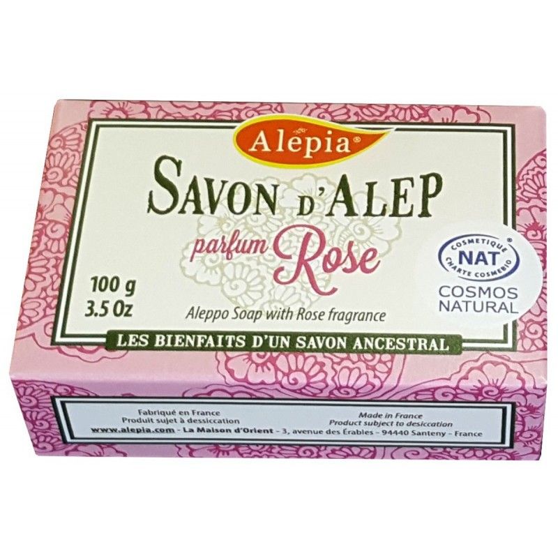 AR0487 Jabón Natural Aleppo Prestige con Rosa