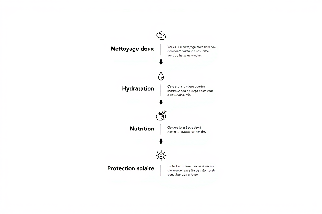 Étapes routine peau sèche